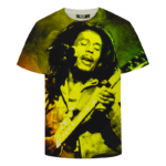 Bob Marley Singing Reggae Stoner Legend Awesome T-shirt