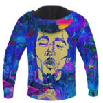 Bob Marley Trippy Nature 420 Marijuana Weed Adult Pullover Hoodie
