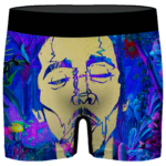 Bob Marley Trippy Nature 420 Marijuana Weed Men's Boxer Brief