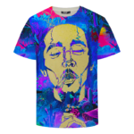 Bob Marley Trippy Nature 420 Marijuana Weed T-Shirt