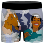 Bojack Horseman & Wiz Khalifa Sharing Marijuana Men's Brief