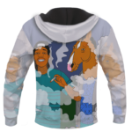 Bojack Horseman & Wiz Khalifa Sharing a Blunt 420 Marijuana Hoodie