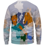 Bojack Horseman & Wiz Khalifa Sharing a Blunt 420 Marijuana Sweatshirt