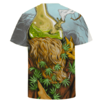 Bong Head Weed Marijuana Trippy Cool Vector Art T-shirt