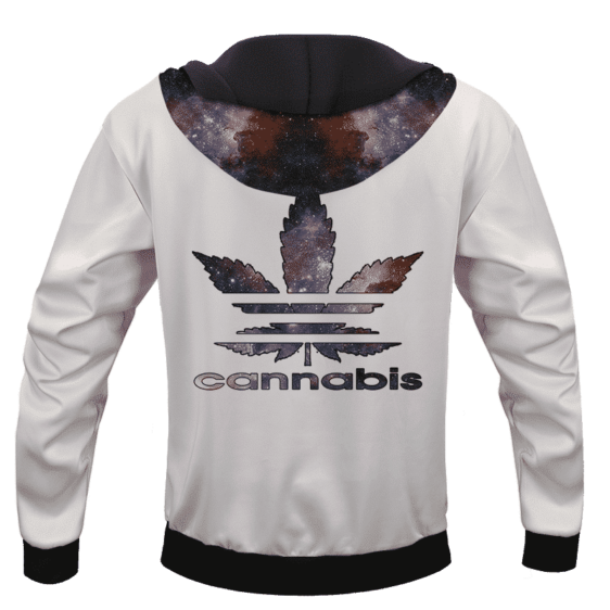 Cannabis Adidas Parody Logo Marijuana Themed hoodie