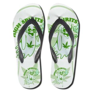 Cannabis High Spirit Smoking Weeds 420 Flip Flops Sandals