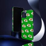 Cannabis Rasta Hand Heart Pattern Green iPhone 13 Case
