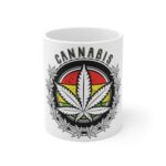 Cannabis Rastafari Color Marijuana Logo Dope Coffee Mug