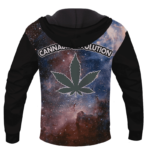 Cannabis Revolution Galaxy Marijuana Cool Pullover Hoodie
