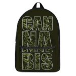Cannabis Text Weed Pattern Most Awesome and Coolest Backpack
