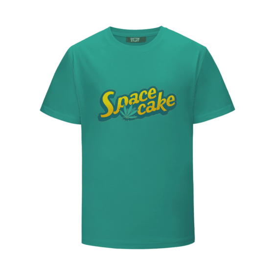 Cannabis Themed Sprite Design Space Cake Weed T-Shirt
