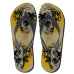 Cannabis Weed Crown High 420 Yellow Flip Flops Slippers