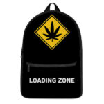 Cannabis Yellow Logo Loading Zone Black 420 Rucksack