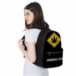 Cannabis Yellow Logo Loading Zone Black 420 Rucksack
