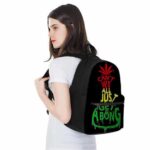 Cant We All Just Get A Bong Indica Coolest Dopest Backpack