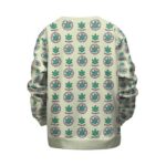 Cartoon Marijuana Cannabis Leaf Cream Kids Sweatshirt
