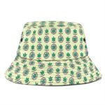 Cartoon Marijuana Cannabis Leaf Pattern Awesome Bucket Hat
