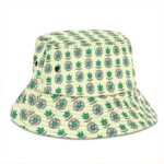 Cartoon Marijuana Cannabis Leaf Pattern Awesome Bucket Hat