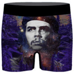 Che Guevara Cannabis Space Galaxy Farm Men's Underwear