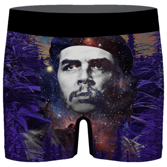 Che Guevara Cannabis Space Galaxy Farm Men's Underwear