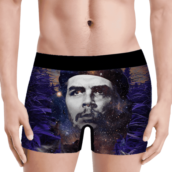 Che Guevara Cannabis Space Galaxy Farm Men's Underwear