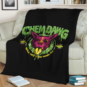 Chemdawg Strain Sativa Hybrid Indica Marijuana Throw Blanket