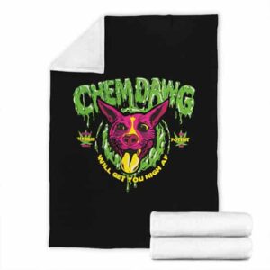 Chemdawg Strain Sativa Hybrid Indica Marijuana Throw Blanket
