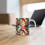 Classic Retro Style Trippy 420 Weed Pattern Coffee Mug
