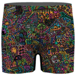 Colorful Marijuana Artwork 420 Weed Awesome Men's Boxer Brief