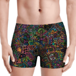 Colorful Marijuana Artwork 420 Weed Awesome Men's Boxer Brief