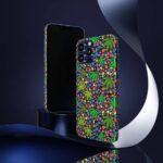 Colorful Weed Leaf & Pebble Pattern Art 420 iPhone 13 Case