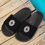 Converse Smoke Weed Stay High Marijuana Logo Slide Slippers