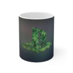 Cool Play Station Logo Weed Leaf Art Ceramic Coffee Mug