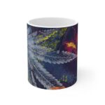 Cool Weed Hemp Marijuana Leaf Paint Splash Art Coffee Mug