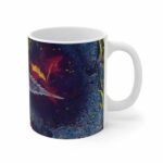 Cool Weed Hemp Marijuana Leaf Paint Splash Art Coffee Mug
