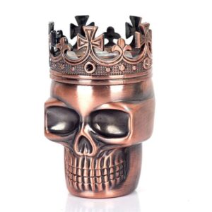Crowned King Skull Head Design Badass 420 Weed Grinder