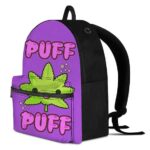 Cute Cannabis Puff Puff Violet Coolest and Dopest Backpack