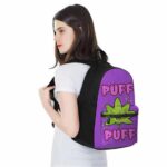 Cute Cannabis Puff Puff Violet Coolest and Dopest Backpack
