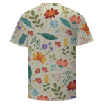 Cute Floral Pattern Marijuana Logo Summer Cool T-shirt