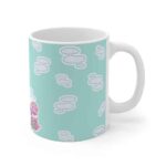 Cute Marijuana Weed Bong & Smoke Artwork Coffee Mug