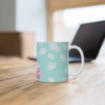 Cute Marijuana Weed Bong & Smoke Artwork Coffee Mug