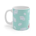 Cute Marijuana Weed Bong & Smoke Artwork Coffee Mug