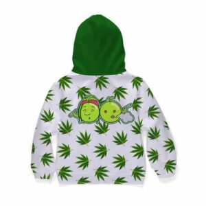 Cute Weed Dealer Best Buds Cartoon Art 420 Kids Hoodie