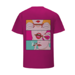 Dark Pink Roll It Lick It Puff It Sexy Marijuana T-Shirt