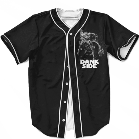 Darth Vader Smoke Dank Side Spoof Parody Baseball Jersey