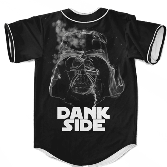 Darth Vader Smoke Dank Side Spoof Parody Baseball Jersey