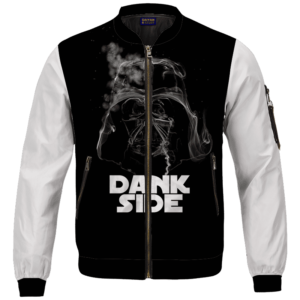 Darth Vader Smoke Dank Side Spoof Parody Bomber Jacket