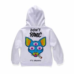 Don't Panic It's Organic Badass Three-Eyed Cat Kids Hoodie