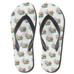Don't Panic It's Organic Smoking Weed 420 Thong Sandals