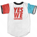 Dope Barack Obama Yes We Cannabis Marijuana Baseball Jersey